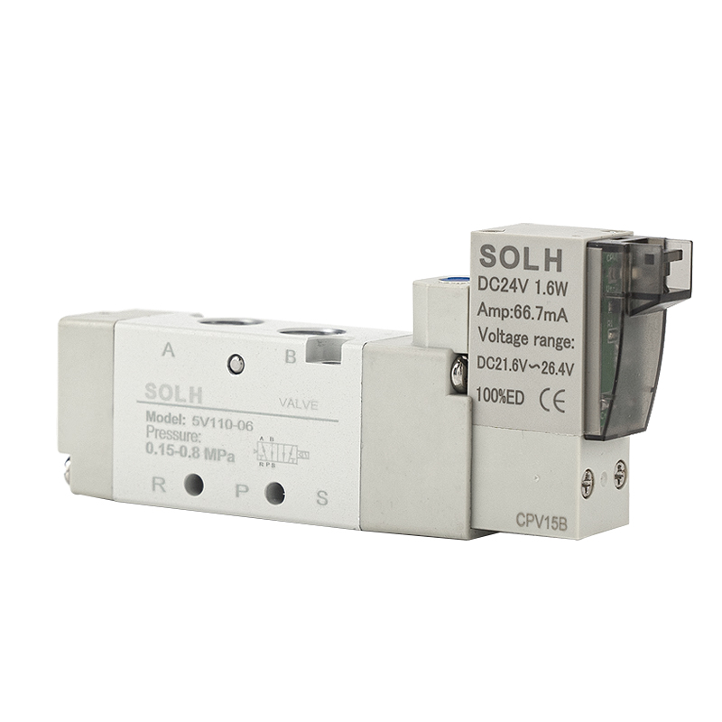 Solenoidový ventil série 5V | 5/2 a 5/3 cesta