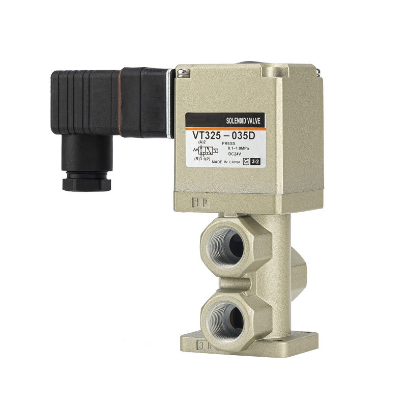VT325 3portový solenoidový ventil/priamo ovládaný tanierový typ